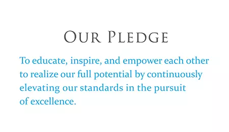 Our Pledge